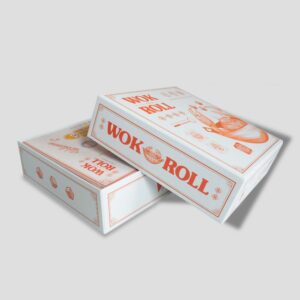 The opened Wok and Roll box, showing game components.