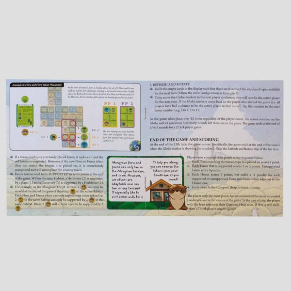 The instruction manual of Rainforest City explaining how to play and the different game modes.