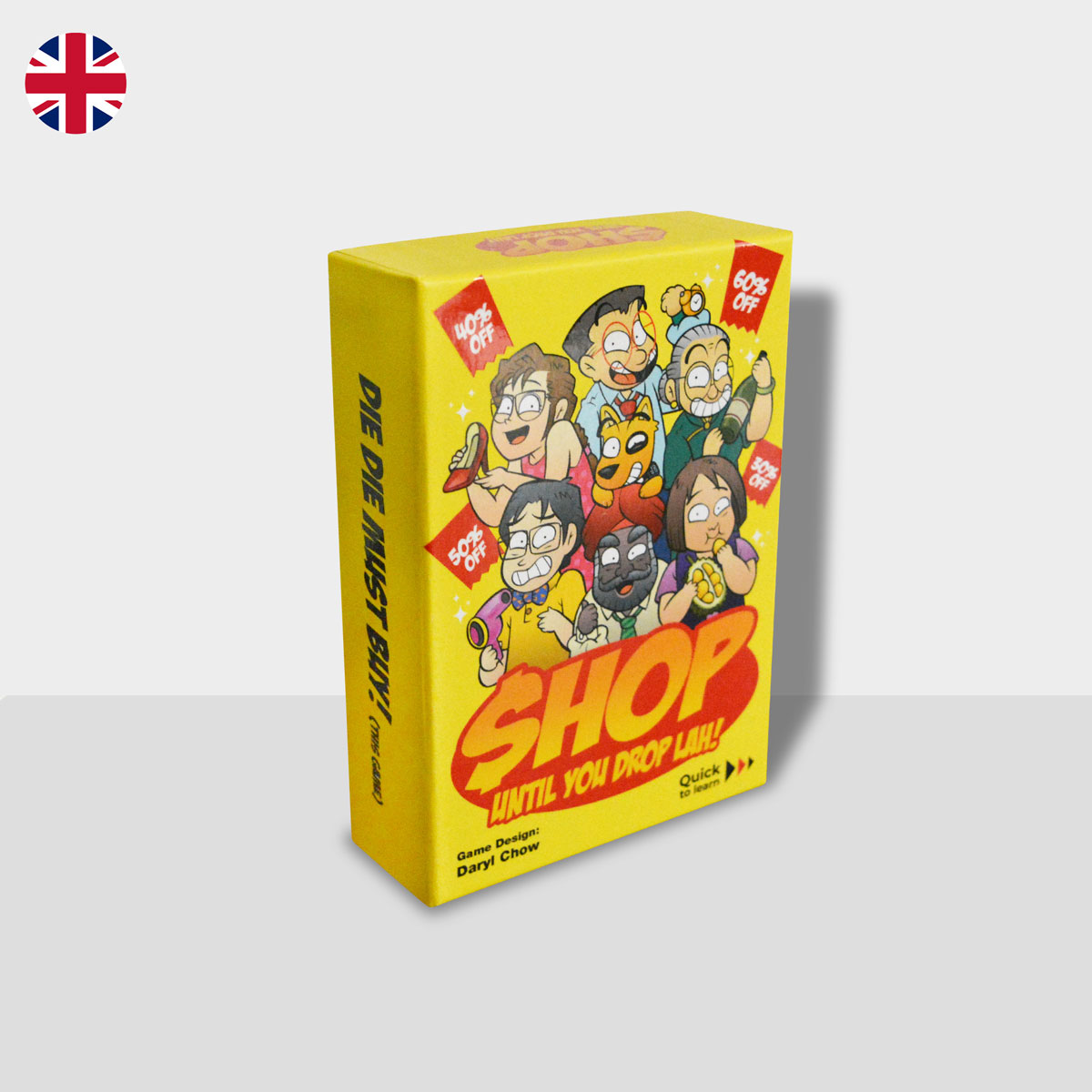 Cover of Shop Until You Drop card game.