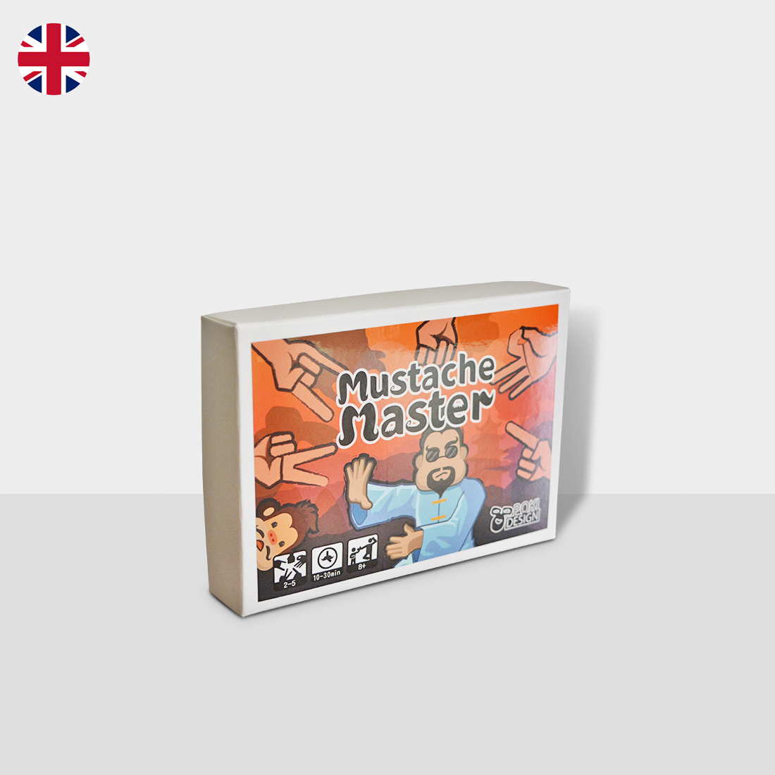 Cover of Mustache Master card game.