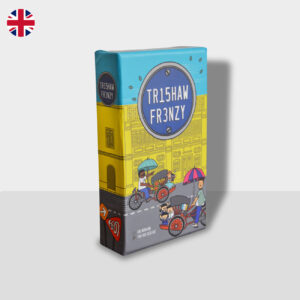 Cover of Trishaw Frenzy board game.